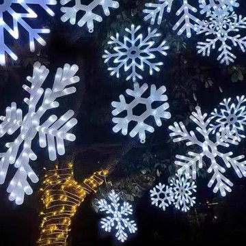 雪花掛樹燈圣誕節日亮化工程led
