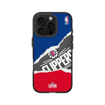iPhone 16 Pro Clear 酷墨灰 - NBA - 熱血系列-洛杉磯快艇 L.A Clippers - Sweat and Tears