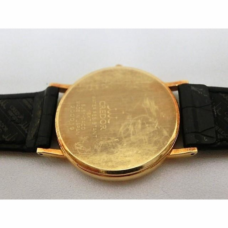【極美品】セイコー　クレドール　8J81-6A30　クォーツ　クロコベルト新品 SEIKO セイコー CREDOR クレドール クォーツ 腕時計 8J81-6A30