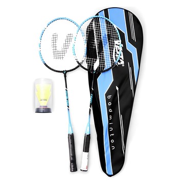 VESTA 羽球拍 VB001 2入 + 羽球 2入 + 全罩式拍套組  1組