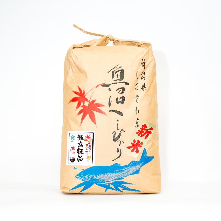 最高級品（令和５年産）　魚沼産コシヒカリ　白米５kgｋｇクラフト袋　南魚沼産市しおざわ西山地区米 送料無料 御年賀 贈り物 新米　エコー米穀