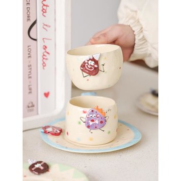 原來是泥手作陶瓷可愛小食帽馬克杯早餐杯情侶咖啡杯家用喝水杯