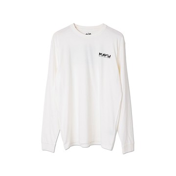【西雅圖 KAVU】LS Etch Art 有機棉長袖上衣 白 #8070