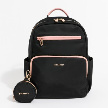 PLAYBOY - 後背包  Soft系列 - 黑色/552-9704-09-8
