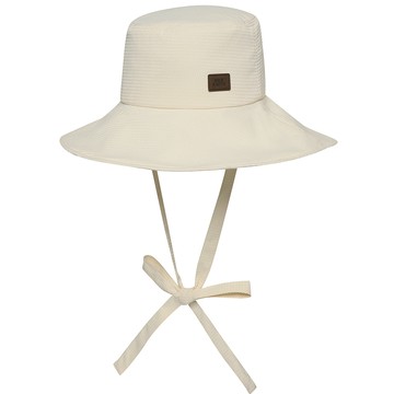 BBC EARTH 女 Seersucker Wide Hat 休閒帽 VANILLA BEFGUYQ01850
