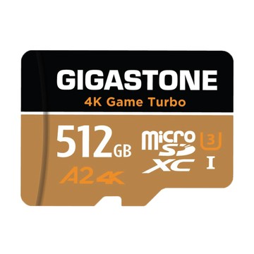 Gigastone 512GB microSDXC U3 A2 記憶卡 4K Game Turbo
