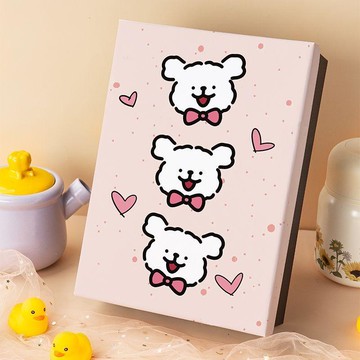 【臺灣-出貨】線條小狗禮盒送男女情侶生日禮物創意箱禮品盒高級感包裝盒空盒子AWR12