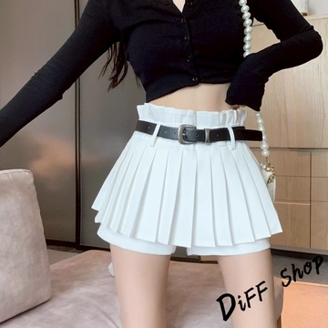 韓版高腰顯瘦百褶裙【P374】