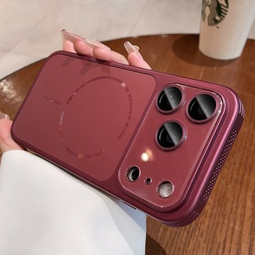 冰感磁吸 散熱邊框 大視窗鏡頭全包 氣囊防摔 適用於 iPhone18 17 16 15 14 13 Promax手機殼