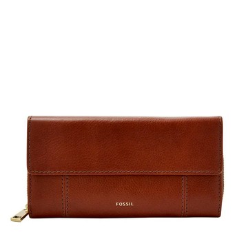 OUTLET款/FOSSIL Logan 真皮卡片 長夾SWL3009210