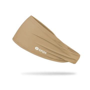 【卡布奇諾】- SPOX 涼感運動潮流頭巾 冬季素色 排汗速乾 頭帶