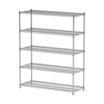 dayneeds 荷重型 120x45x150cm五層電鍍(鎖管)波浪架 超強耐重/倉儲架/置物架