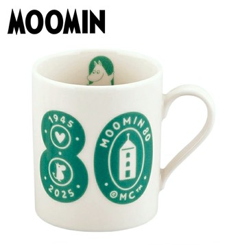 【日本正版】嚕嚕米 陶瓷 馬克杯 320ml 日本製 咖啡杯 80周年紀念 慕敏 MOOMIN YAMAKA陶瓷 - 128770