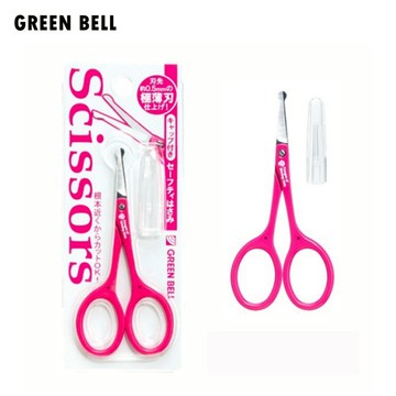 日本綠鐘 GREEN BELL 特級止滑毛髮平式安全修容剪 PSG-016 /細毛剪/鼻毛剪 【官方旗艦館】