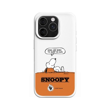 iPhone 16 Pro SolidX 白 - 史努比 Snoopy 75th Anniversary - 75週年-休息一下