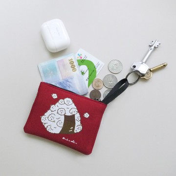 泡泡羊飯糰-零錢鑰匙包多功能收納包