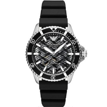 Emporio Armani 亞曼尼 波浪鏤空機械手錶 送禮首選-42mm AR60062