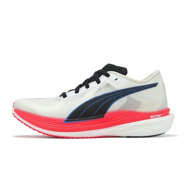 Puma 競速跑鞋 Deviate NITRO Elite 2 女鞋 白 橘 藍 運動鞋 氮氣中底 377787-03