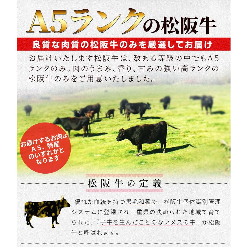 松阪牛 ステーキ 人気部位２種食べ比べ詰合せ Ａ５ランク厳選 合計３００ｇ サーロイン１５０ｇ 赤身１５０ｇ 産地証明書付 松阪肉 お歳暮 ギフト