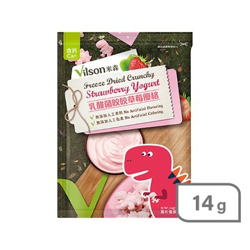 米森恐龍乳酸菌咬咬優格14g-草莓