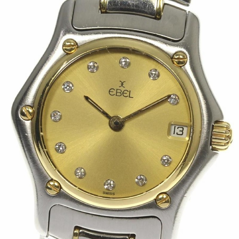 EBEL】エベル クラシックウェーブ 12Pダイヤ 188901 クォーツ