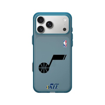 iPhone 17 Pro Max Clear (相機按鈕) 夜幕藍 - NBA - B&W-猶他爵士 Utah Jazz B&W - Dark