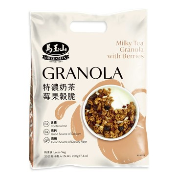 [家速配]馬玉山特濃奶茶莓果穀脆25g x8
