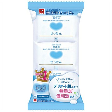 【 牛乳石鹸共進社 】牛牌無添加香皂 3塊裝 【24組】肥皂 日本必買 | 日本樂天熱銷
