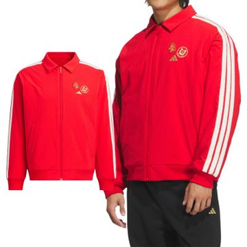 Adidas NYR 3S WV JKT 男款 紅色 寬鬆 防潑水 飛行員 外套 KE4059
