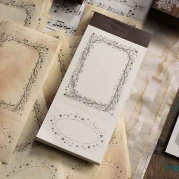 冬日花園 - 星星葉 - 便箋本