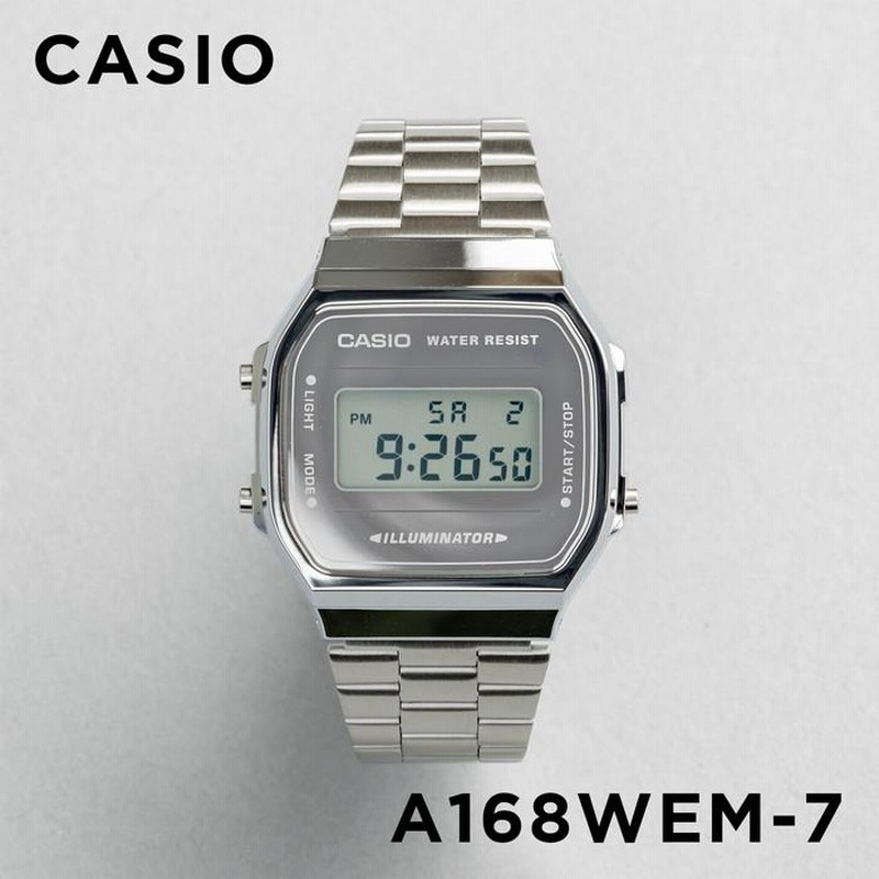 並行輸入品 10年保証 日本未発売 CASIO STANDARD カシオ スタンダード A168WEM-7 腕時計 時計 ブランド メンズ レディース  チープカシオ チプカシ デジタル 日付 | LINEブランドカタログ