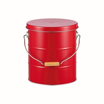 日本 OBAKETSU 手工製儲米桶 5kg紅色