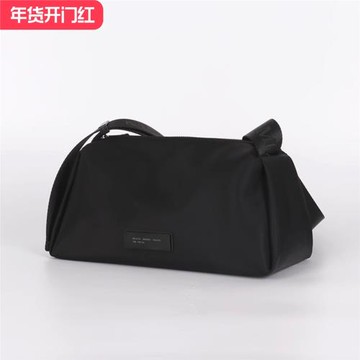 Din 歐美時尚方形牛津布防水女包純色橫款輕便大容量單肩斜挎小包