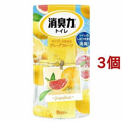 トイレの消臭力 消臭芳香剤 トイレ用 グレープフルーツの香り ( 400ml*3個セット )/ 消臭力
