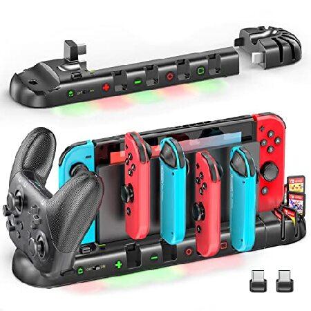 Switch ジョイコン プロコン 充電 スタンド Switchドックと一体型 OIVO ...