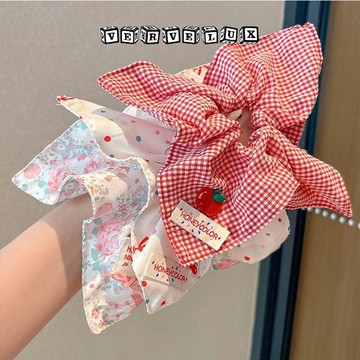 三件立減29🔥臺灣出貨🔥可開發票✅2026新款方巾大腸髮圈兒童大號馬尾頭花小女孩可愛蝴蝶結頭繩頭飾