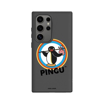 Galaxy S24 Ultra SolidSuit 黑 - Pingu 企鵝家族 - 要跟我一起走嗎？