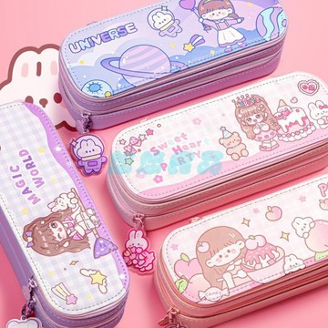 ✅店家嚴選 ⑦天鑒賞✅女孩大容量筆袋多功能鉛筆盒小學生少女心女生款超可愛高顏值筆袋