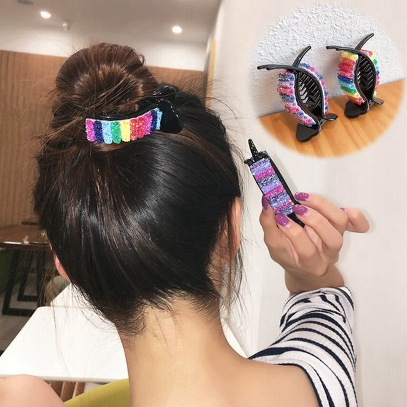 バンスクリップ ポニーテールクリップ クリップ お団子クリップ ヘアアクセ 髪止め 結婚式 二次会 メール便送料無料 通販 Lineポイント最大0 5 Get Lineショッピング