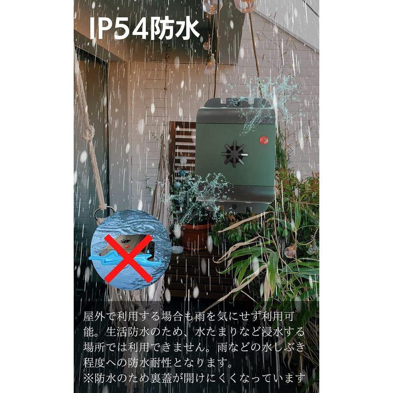 ISOTRONIC 入 カラスよけ 鳩よけ 鳥よけ 防水 超音波撃退器 電池式でベランダなどどこでも設置 吊るせる 有効範囲40