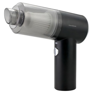 KawaDenki 時尚無線手持吸塵器 車家兩用 45W 4500pa大吸力 水洗環保HEPA濾網  黑色