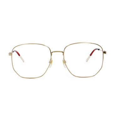 GUCCI | 質感細邊多邊框眼鏡 質感金