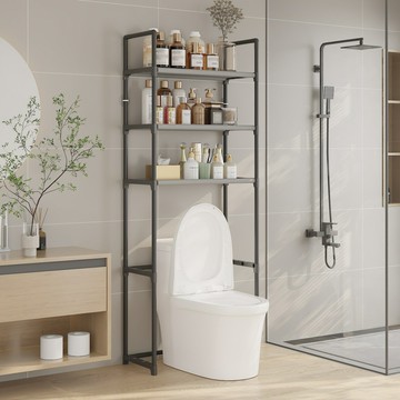 ??快速出貨?? 附發票 馬桶置物架免打孔浴室收納架衛生間多層儲物架