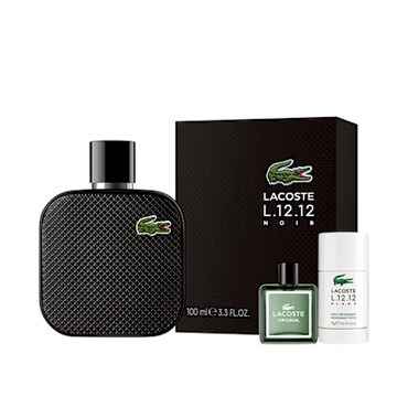 LACOSTE經典純黑淡香水100ml(贈隨機體香膏75g+小香乙瓶)