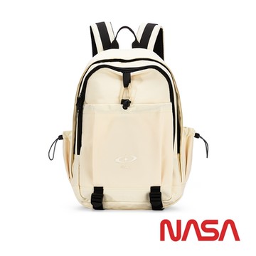 【NASA SPACE】Recycle環保尼龍潮流雙肩後背包 - 月光米 NA20014