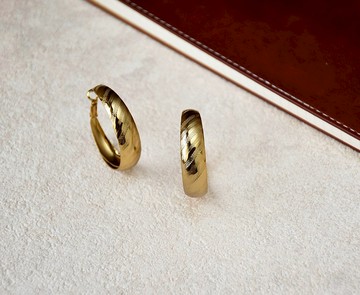 歐美時尚寬版耳環