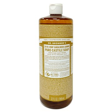 Dr.Bronner's 布朗博士 潔膚露 檀香茉莉  946ml  1件