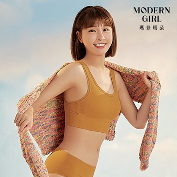 瑪登瑪朵 QQ雲 BraTop M-XL(秋葉黃)