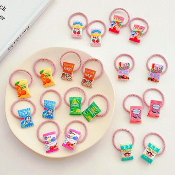 兒童春季新款糖果皮筋頭繩寶寶高彈力發圈女童公主頭飾發飾