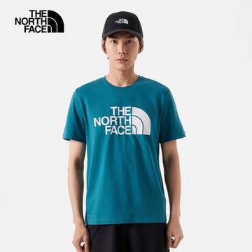 The North Face M FOUNDATION LOGO S/S TEE - AP男短袖上衣-藍-NF0A88GYO0X